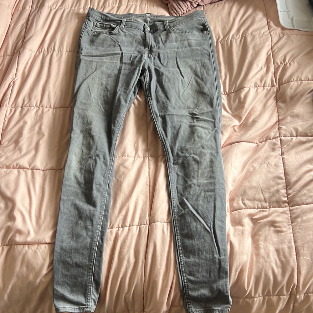 7 for all mankind grey jeans Gwenevere